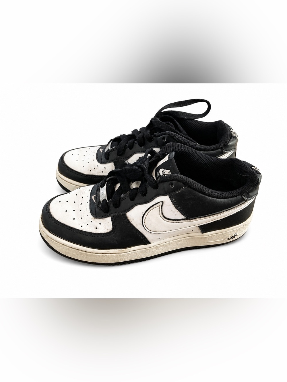 Nike Black and White Low-Top Swoosh Sneakers